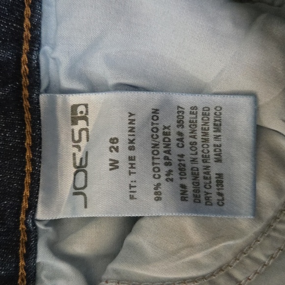 Joe's Jeans | Distressed Dark Wash Skinny Jeans Size 26 - Picture 7 of 7